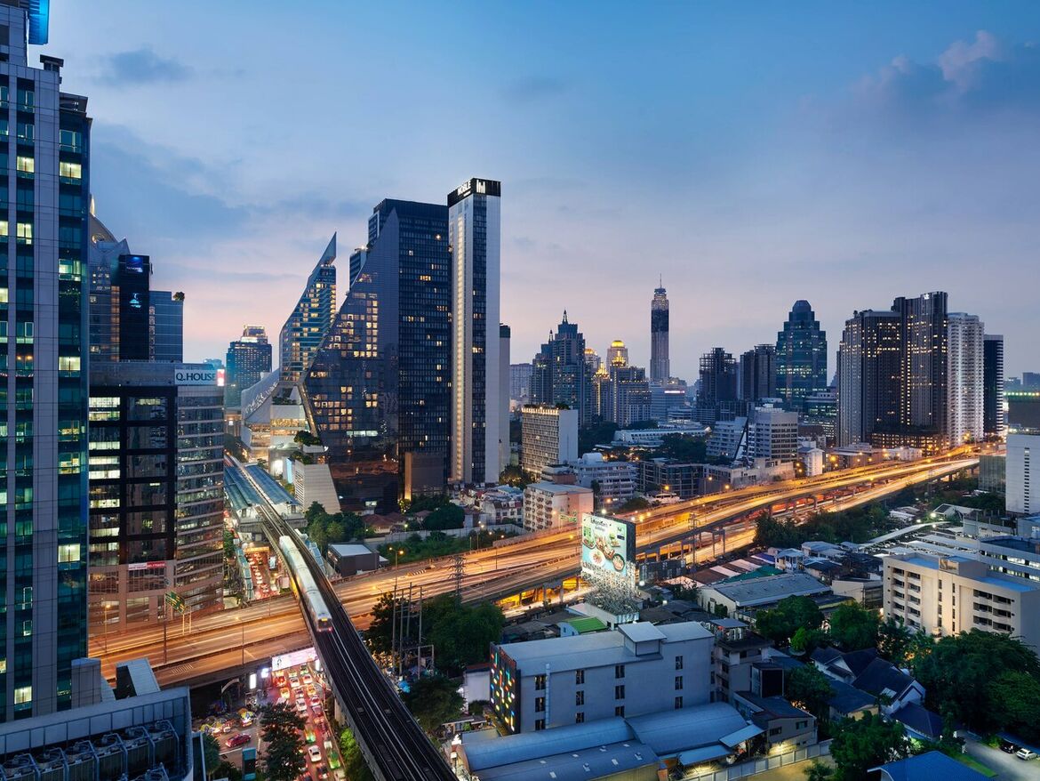JW Marriott Bangkok zimmer stadtblick