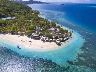 Castaway Island Resort aerial 1