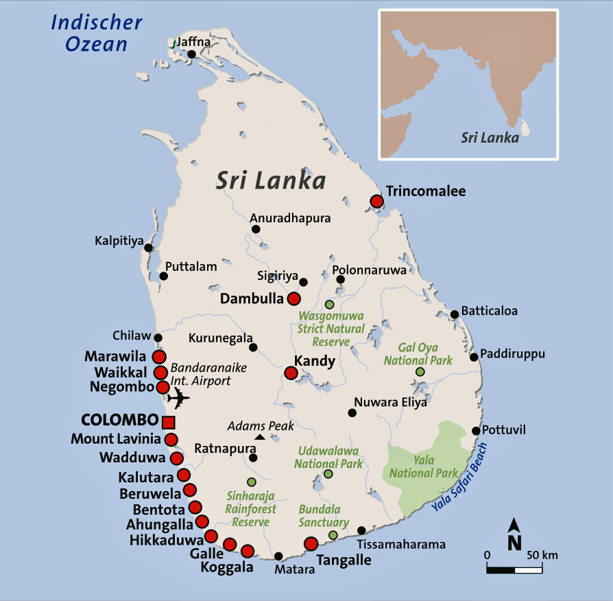 srilanka karte