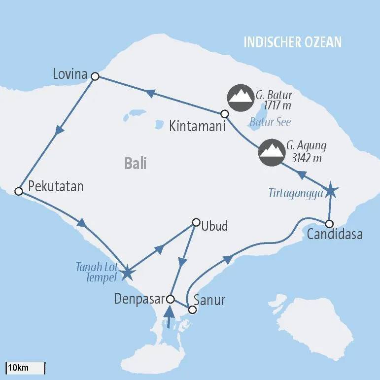 Zauerhaftes Bali map