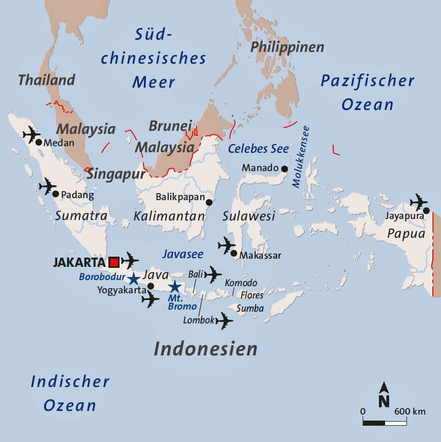 indonesien karte