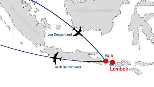 Bali-Lombok-Gili Karte