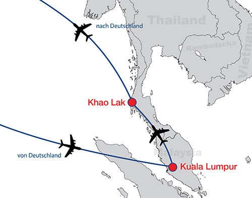 KualaLumpur KhaoLak map