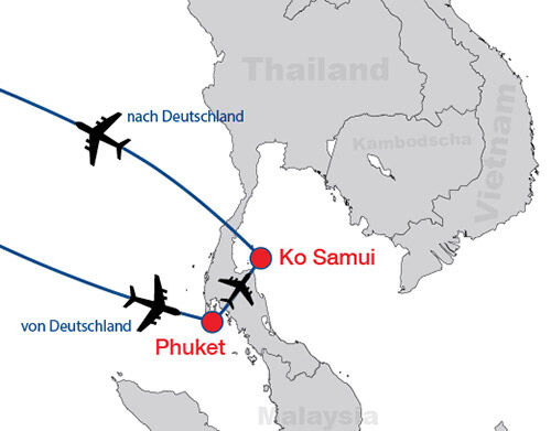 Phuket KoSamui map