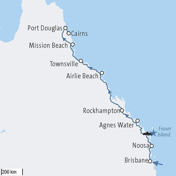 Queensland Coast & Islands-map